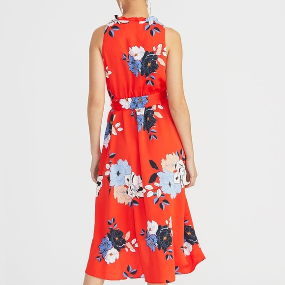 Rachel Rachel Roy Concetta Floral Print High Low Midi Femenine Dress Size 3X. - Picture 6 of 16